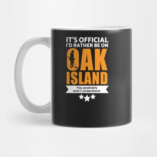 Oak Island metal detecting t-shirt Mug